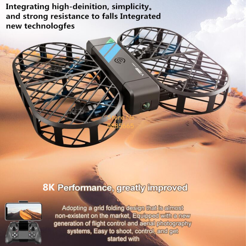 Nano Quad Fpv - 8K HD Kamera 360° ° Koruma