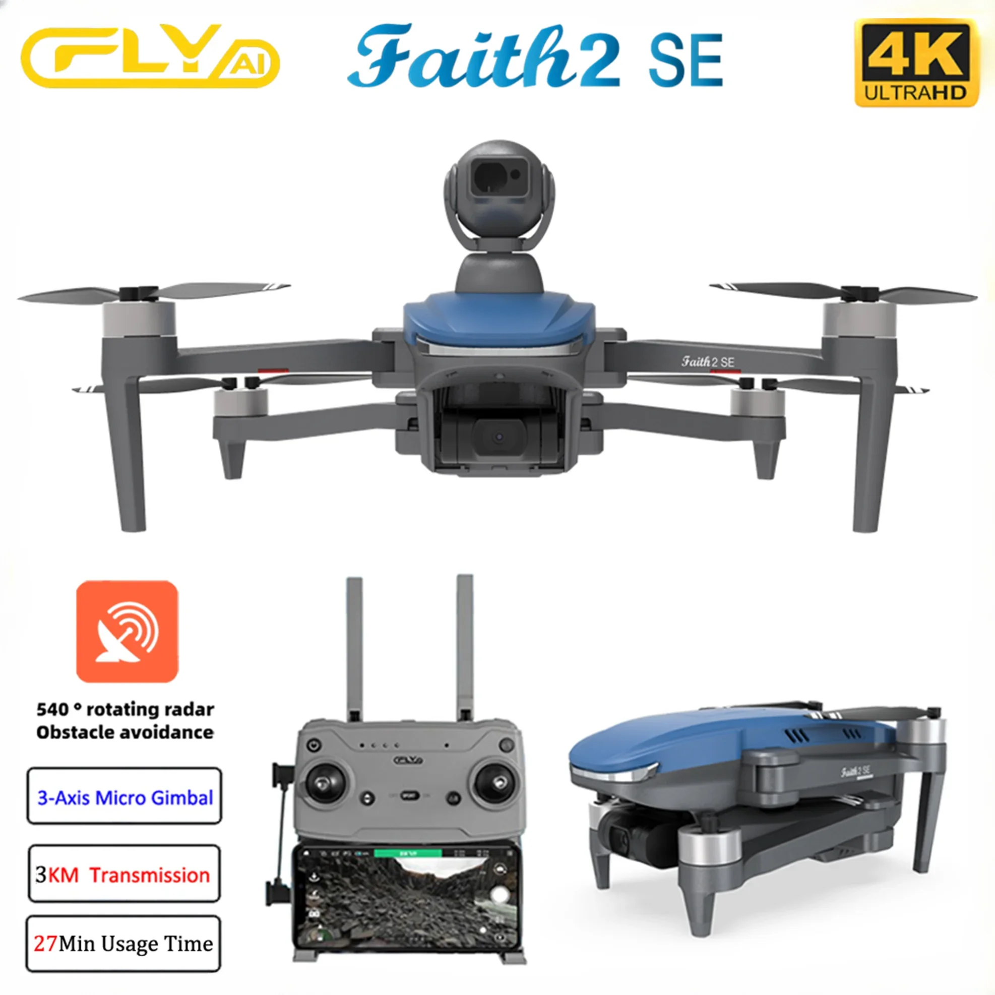 Drone F22 Rc - Faith 2 SE 540 ile °