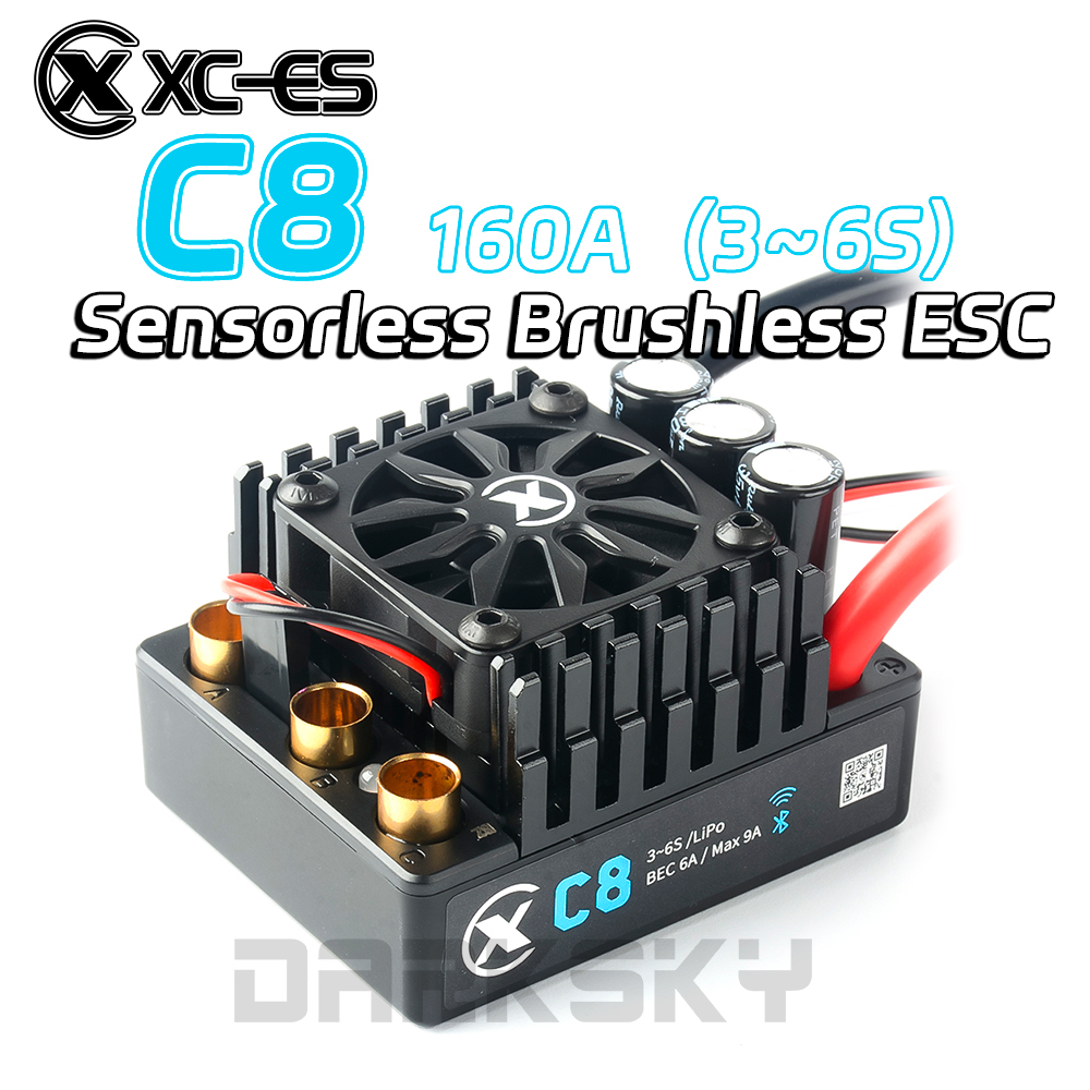 Rc Drift Car Kit - XC-ESC C8 160A Fırçasız ESC 3-6S