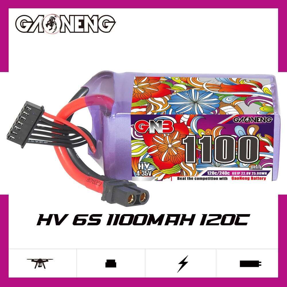 2 adet GNB 6S Lipo Pil 22.8V 1 - Nano Quad Fpv incelemesi ve fiyatı