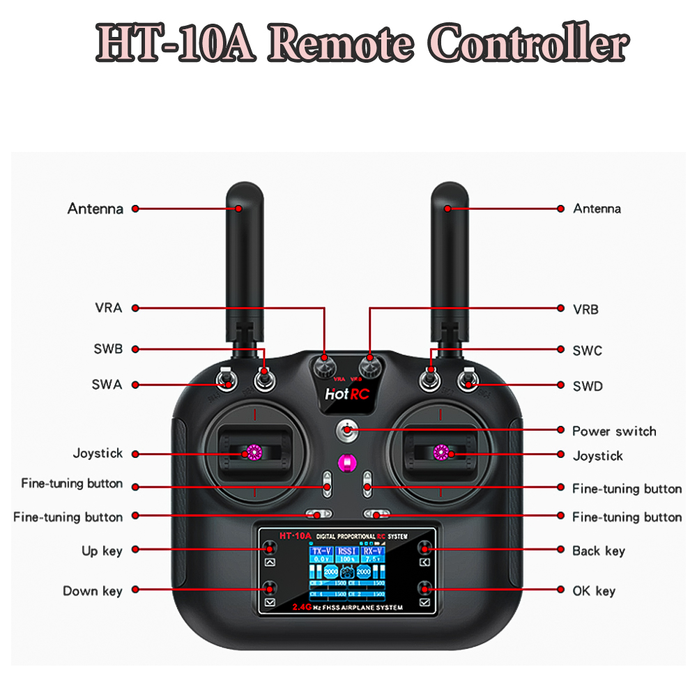 Hotrc Hot RC HT-10A HT10A 2.4G - Drone Rc Parts incelemesi ve fiyatı
