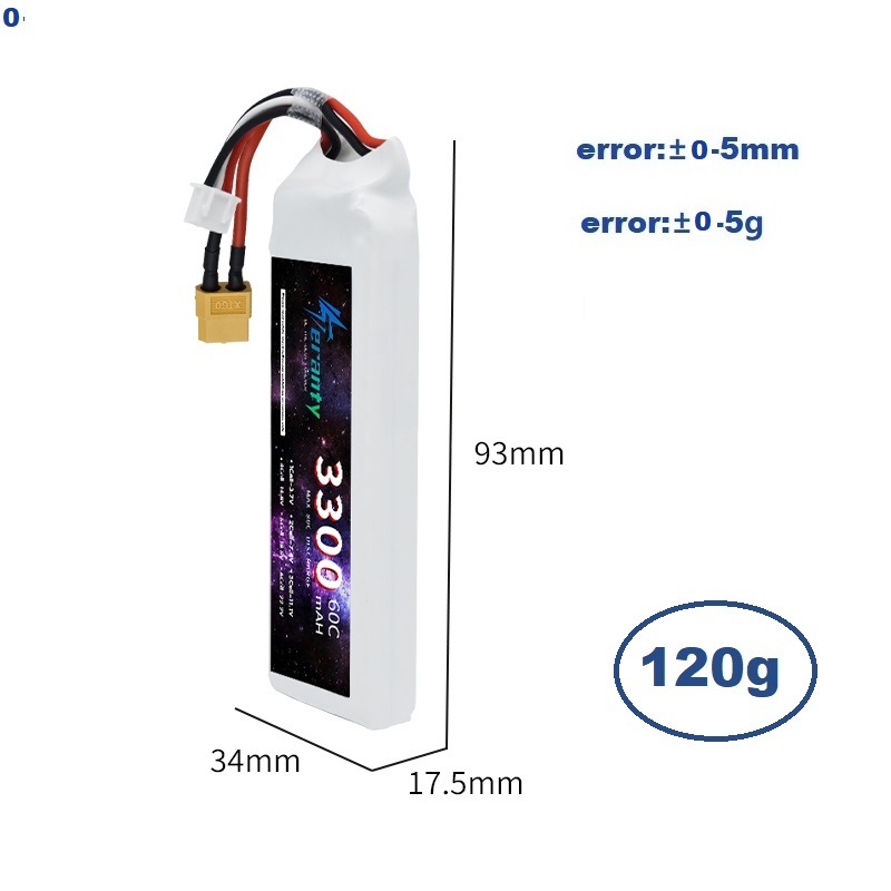 2S 7.4V LiPo Pil 3300mAh 60C A - Drone Rc Boat incelemesi ve fiyatı