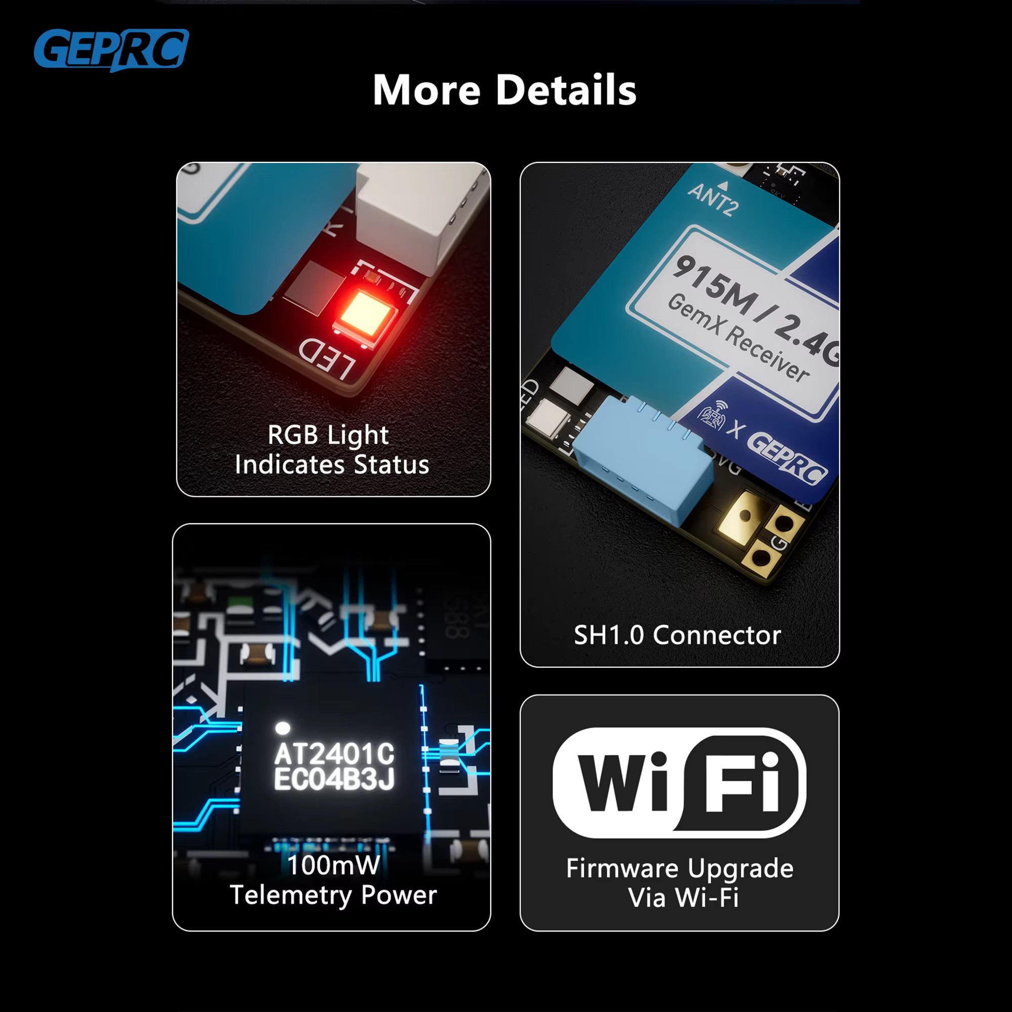 GEPRC ELRS 915 M/2.4G Gemini X - Drone Rc Parts incelemesi ve fiyatı