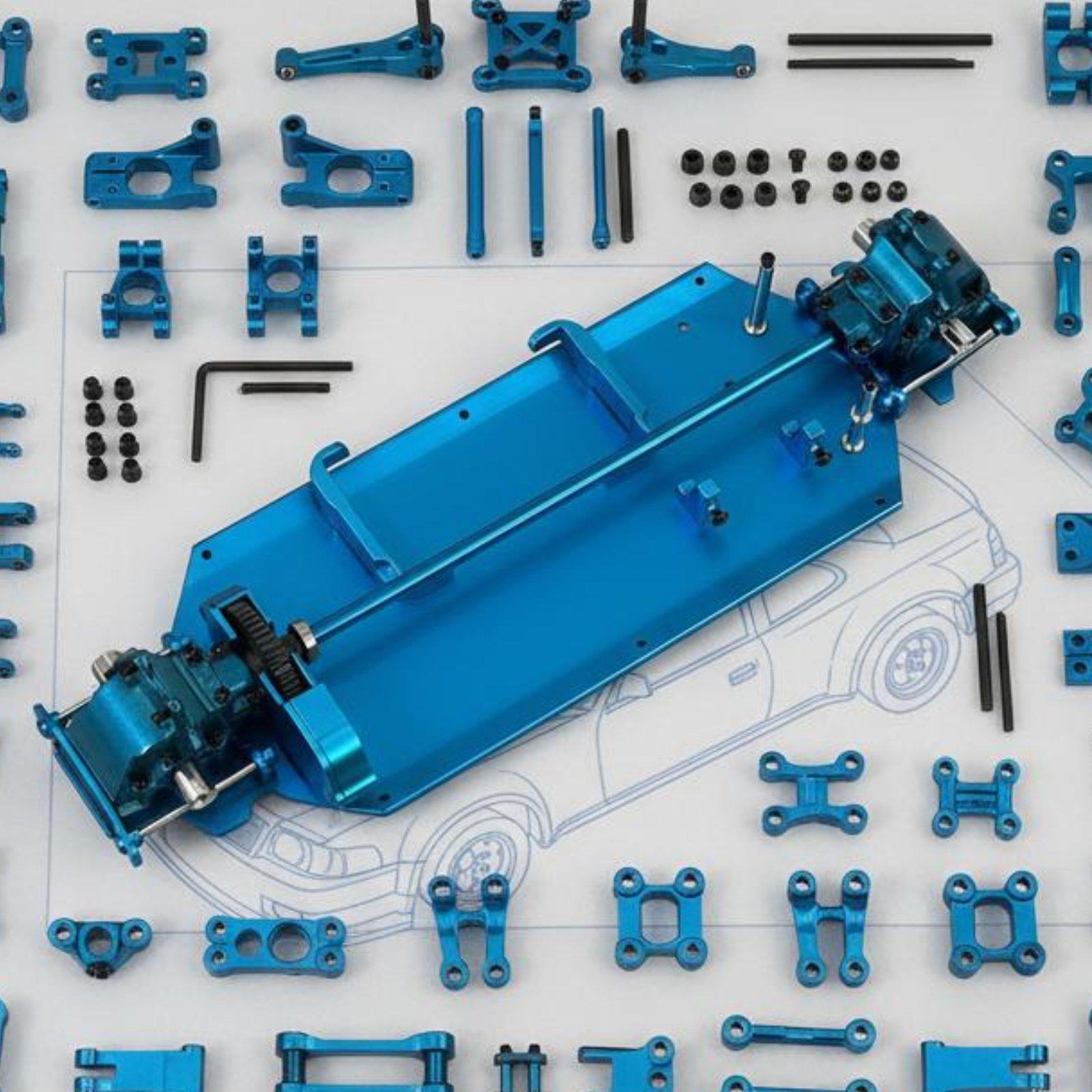 Alaşımlı Elektrikli Araba Şasi - Rc Drift Car Kit incelemesi ve fiyatı