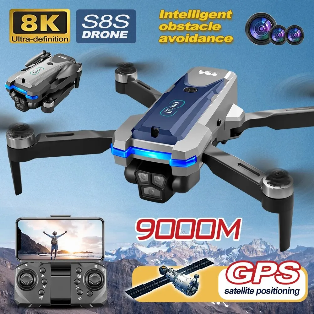 S8S GPS Drone 5G Wifi 8K HD çi - Nano Quad Fpv incelemesi ve fiyatı